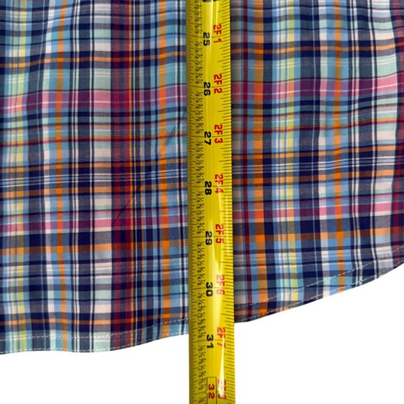 Croft & Barrow Blue Multi-color Plaid Short Sleeve Shirt Size 2XB - Picture 11 of 12